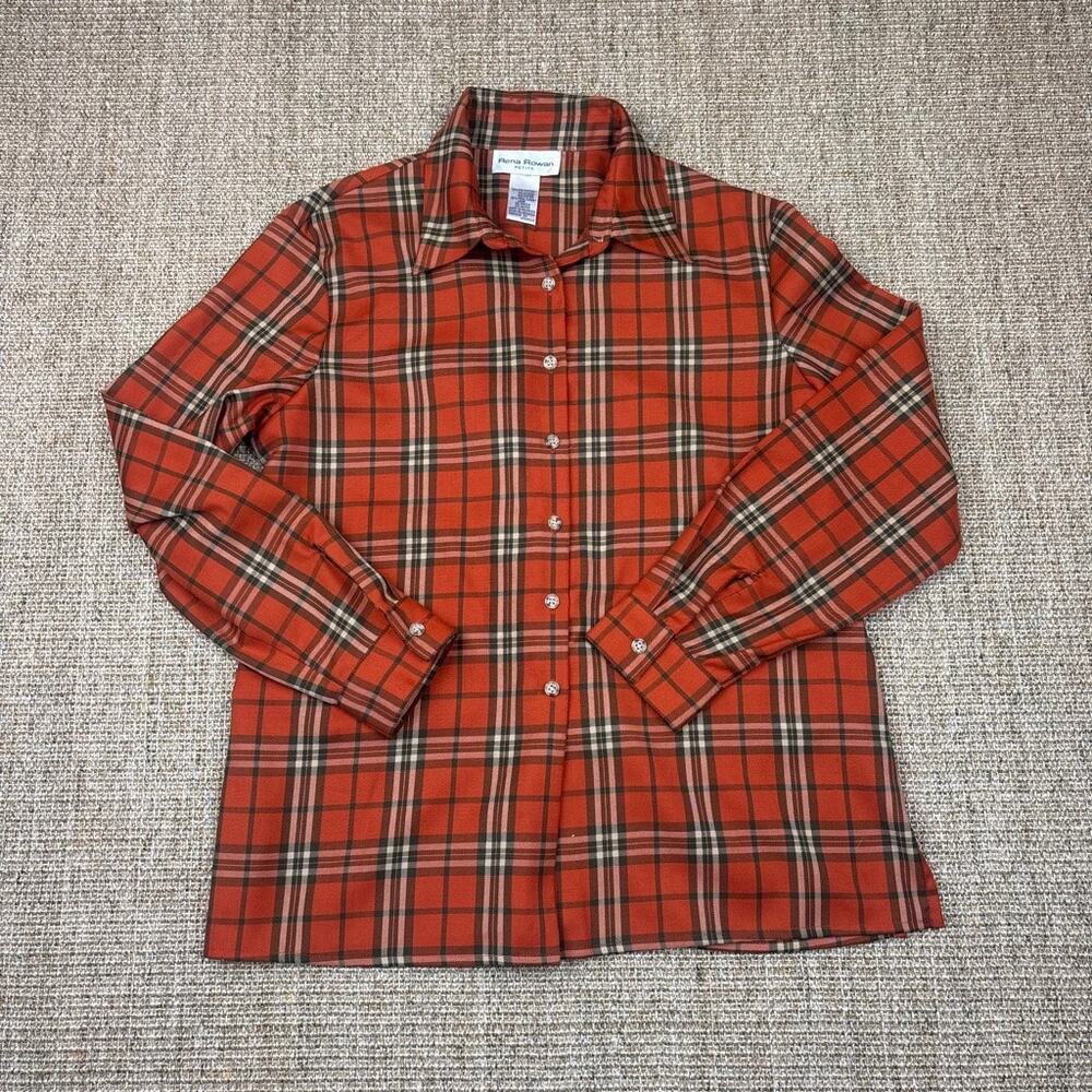 🍂 Rena Rowan Petite Plaid Flannel Button-Down | Fall Plaid